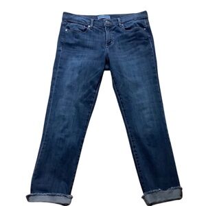 BANANA REPUBLIC Cropped Low Rise Slim Blue Jeans